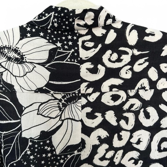 Farm Rio for Anthropologie | Playful Printed Surf Shirt | Like New | Size S - Picture 7 of 11